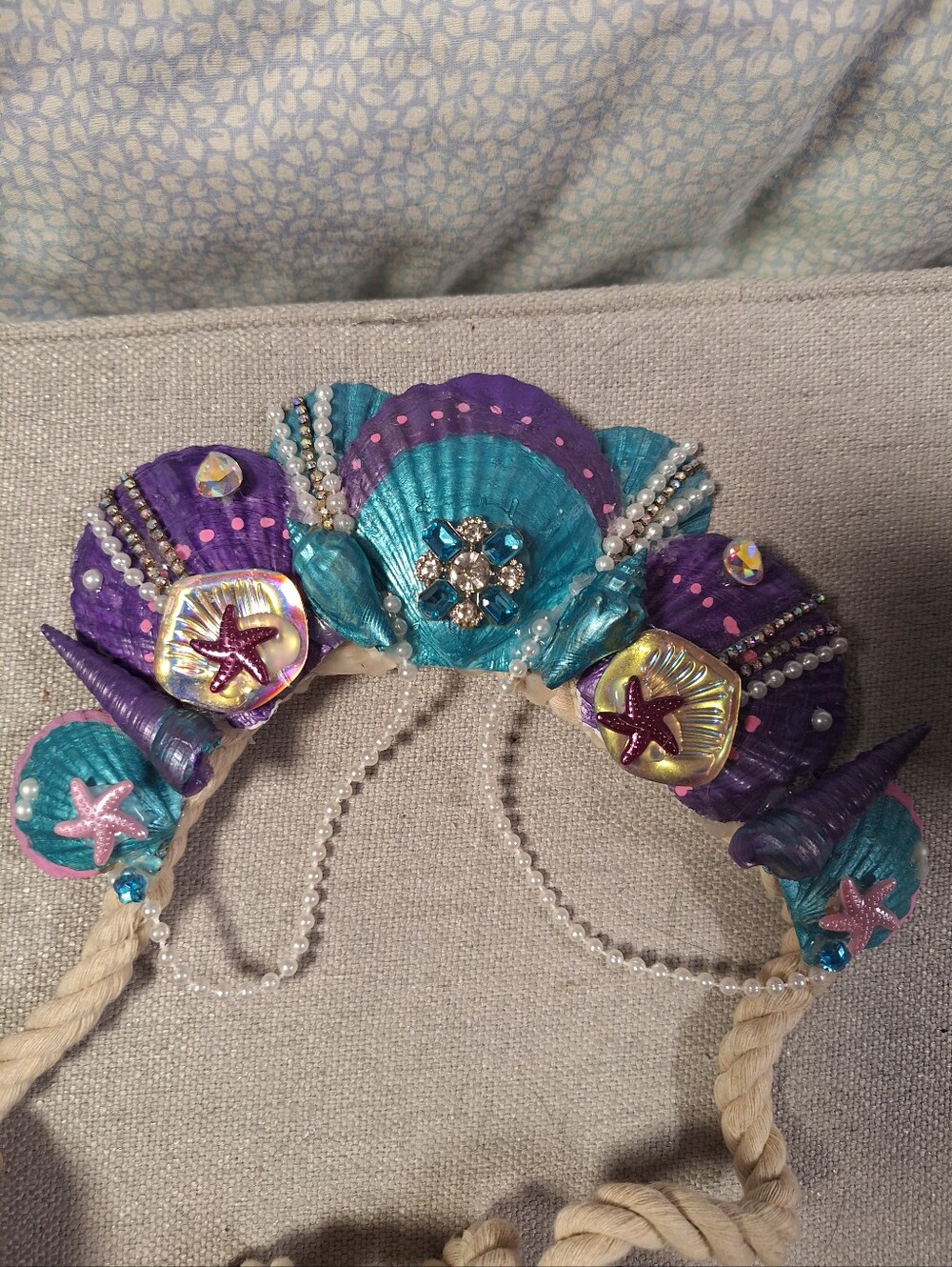 Merdazzle Crown in Purple & Teal